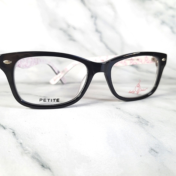 NEW Baby Phat Eyeglass Frame, Rx'able, petite, black, trendy, glasses 51-17-135 - Picture 3 of 4